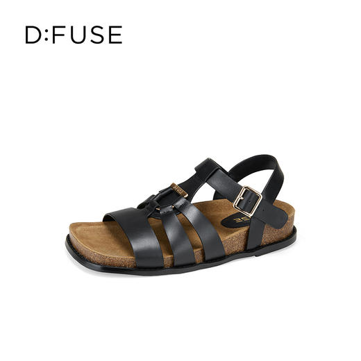 Dfuse迪芙斯2025夏季新款舒适镂空罗马凉鞋猪笼勃肯鞋女鞋DFD2115058 商品图11