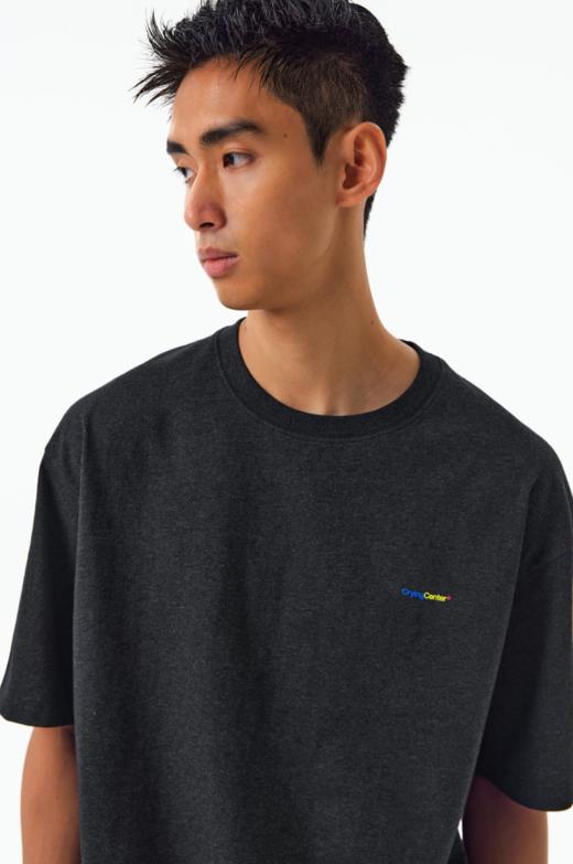 CryingCenter亲肤柔软彩纱宽松休闲T 三原色低调小字logo哭喊中心 商品图3