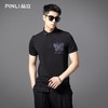 PINLI品立2025夏季新款蝴蝶烫钻修身POLO衫男士商务休闲短袖上衣BG252112090 商品缩略图0