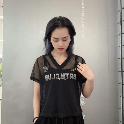 NYV领镂空透视上衣两件套50410（黑）夏季252150210321 商品图0