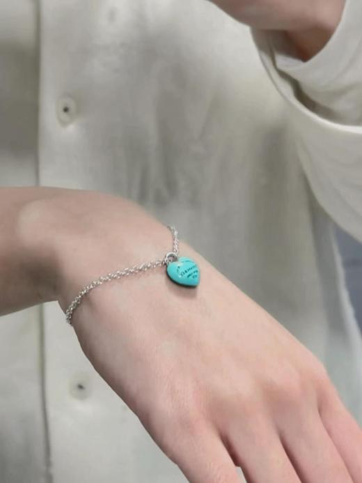 Tiffany full heart 爱心蓝胖子吊坠项链/手链（SJ） 商品图5