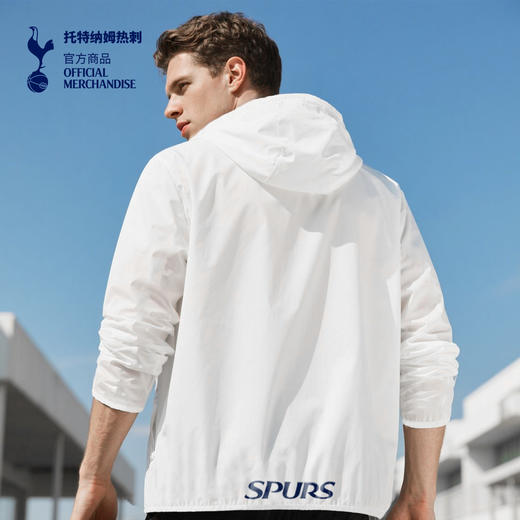 【官方正版】托特纳姆热刺俱乐部 | 夏季白色休闲外套连帽款外穿透气长袖 商品图1