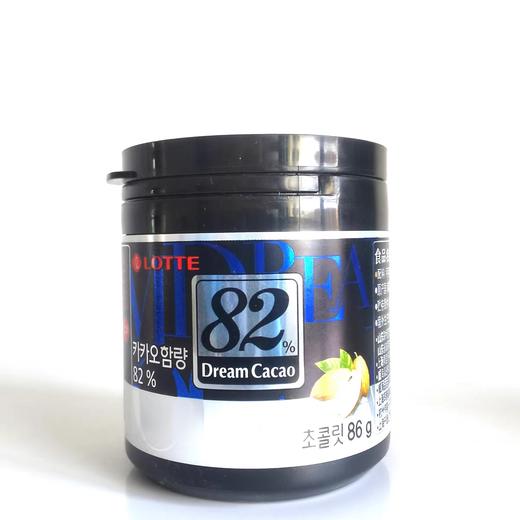86g乐天梦巧克力82% 苦纯可可脂休闲零食 商品图0