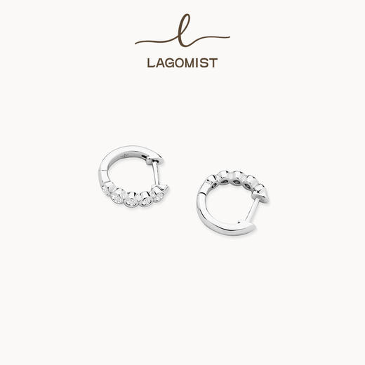 【万妮达同款】Lagomist拿铁系列 | 金/银砂糖网球耳圈 商品图2
