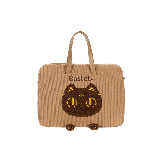 大英博物馆 巴斯特系列 萌猫刺绣手提包 电脑包 商品图4