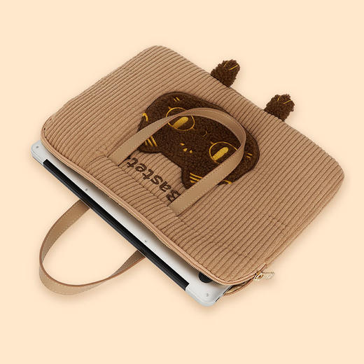 大英博物馆 巴斯特系列 萌猫刺绣手提包 电脑包 商品图3