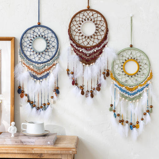 苏苏姐家循迹捕梦网手工DIY钩针编织小物居家装饰毛线团材料包 商品图1