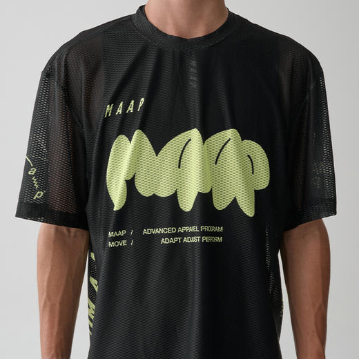 MAAP 男女同款 Aerate Mesh Tee 黑色 限量版 网眼T恤 商品图2