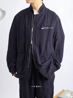 Undercover | 深蓝纹理拉链夹克