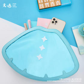 TGC斗篷双肩包 - 蓝色