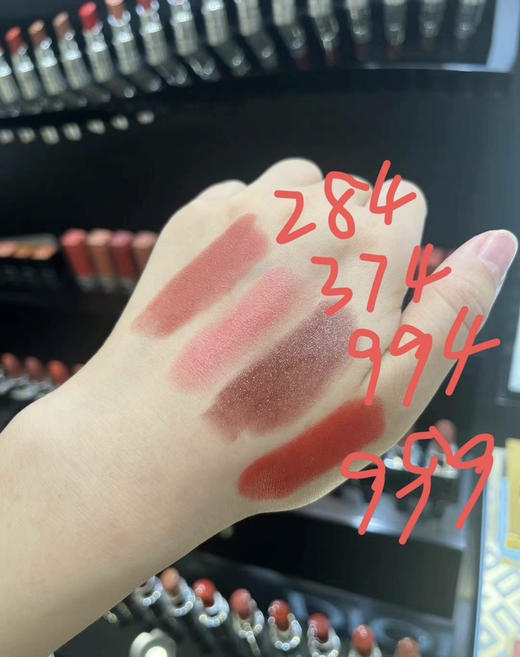 预售5-7天！迪奥金管口红小样五件套/24年圣诞款 丝绒999，丝绒374，994，丝绒777，哑光284 商品图2