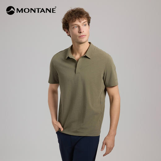 MONTANE 盟泰恩ZESTOS男士drirelease羊毛吸湿快干舒适POLO衫 短袖T恤 商品图2