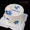 1027CAKE |  刮刀花蛋糕 韩式 ins风  蓝白 商品缩略图2