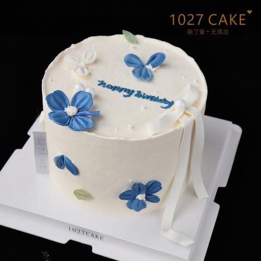 1027CAKE |  刮刀花蛋糕 韩式 ins风  蓝白 商品图2