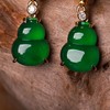 【福禄】翡翠葫芦耳坠EZ12504006W 商品缩略图3