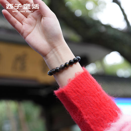 优选丨【灵隠景区直发】灵隠文创多宝水晶手串天然黄发晶草莓晶绿玛瑙手链五行平衡男女情侣手串 商品图2