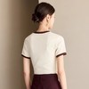 IWY/六色可选舒适感凉爽针织短袖T恤女弹力修身上衣百搭休闲打底衫夏季J25T001 商品缩略图4