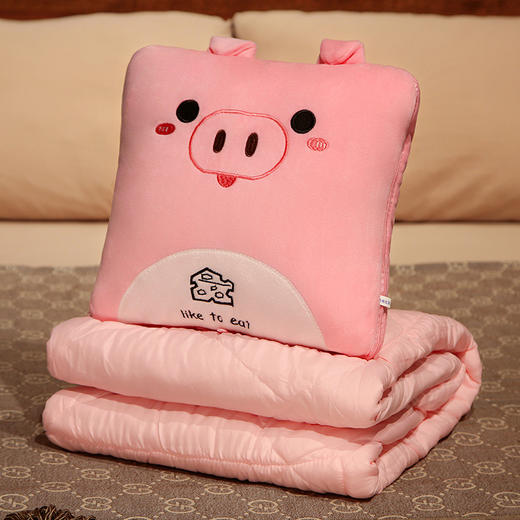 【午休伴侣！两用抱枕被】抱枕被子两用四季通用一体汽车多功能折叠抱枕车载枕头被子二合一。ry 商品图10