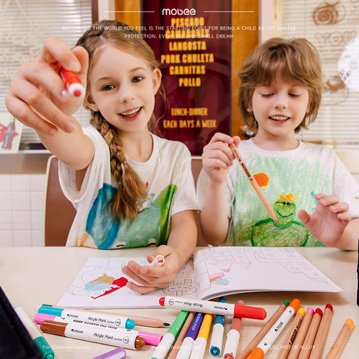 【移动画室绘画礼盒】81件儿童绘画礼盒 mobee绘梦万象画笔套装 儿童绘画礼盒美术水彩笔 艺术礼盒 商品图6