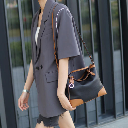 【预售3天】包包手提包大容量女式托特2025新款复古通勤单肩斜挎包CN1605-1 商品图3