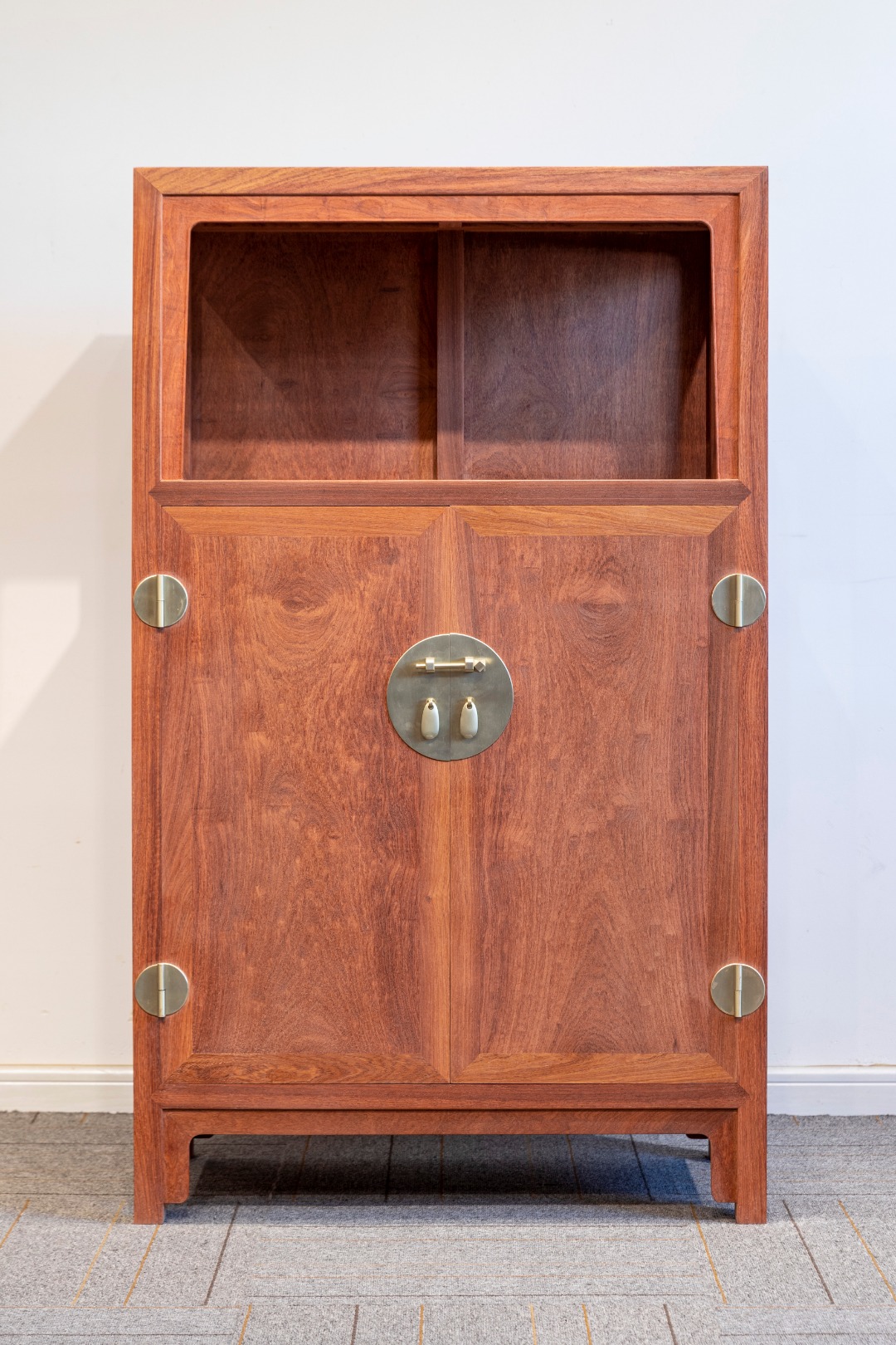 红桥红  家具严选  缅甸花梨(大果紫檀）  【125小号素面 万历柜】