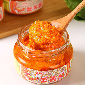 姑香蟹黄酱瓶装蟹黄酱102g秃黄油即食蟹黄膏蟹肉蟹粉酱海鲜酱 /粮油调味 /调味品 /中式酱料 商品图0