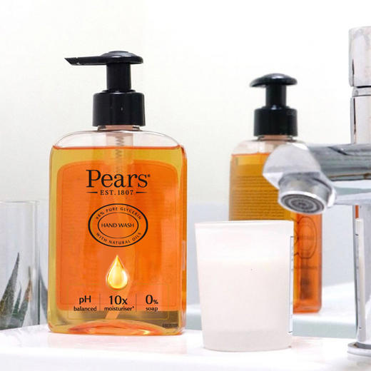 联合利华Pears梨牌洁净保湿香氛洗手精华抑菌洗手液250ml 抑菌率>99.98% 0皂基温和清洁 锁住肌肤水分 商品图3