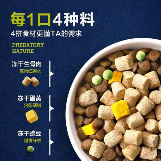 耐吉斯四拼冻干狗粮进口配方生骨肉鸭肉成幼犬全期通用 1.5kg每袋 商品图1