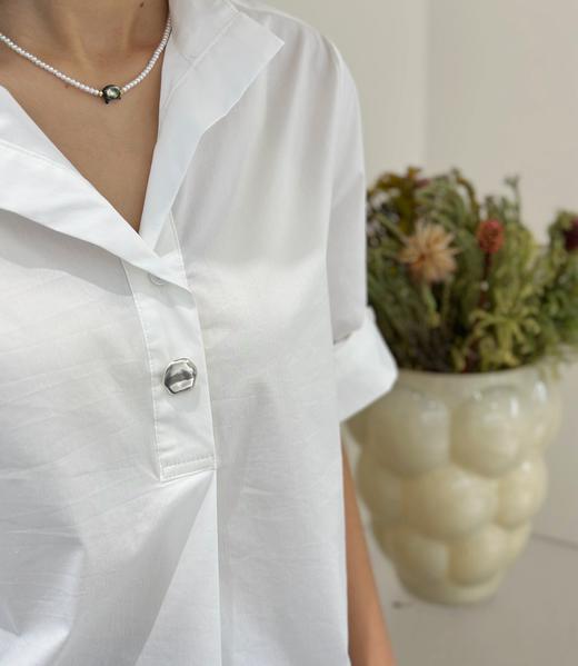 C55218#法式通勤翻领帅气衬衫 商品图3