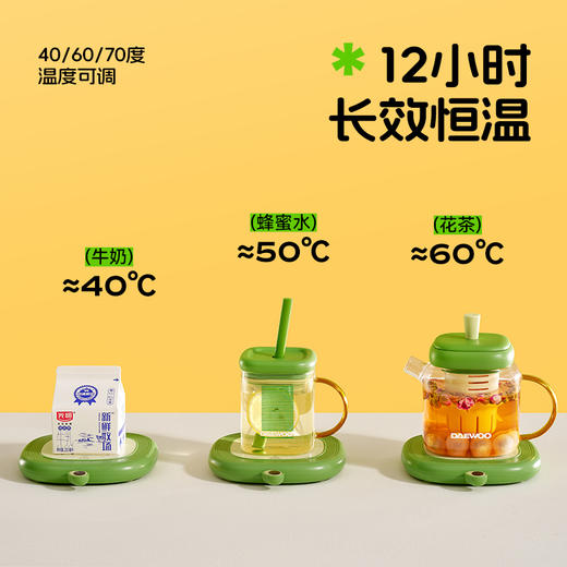 大宇 可加热吸管杯垫组合IC06 吸管杯/暖杯垫 食品级材料 多巴胺组合  72小时发货 商品图2