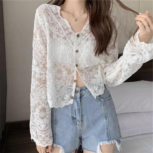 裁缝学苑AS480蕾丝打底衫纸样女装小衫开衫外搭罩衫样板图纸 商品图1