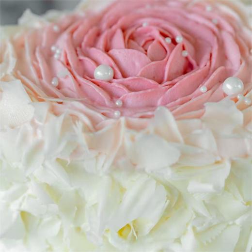 烤爱·生日蛋糕系列·粉色心形渐变玫瑰·水果奶油·聚会生日节日【仅限深圳同城配送】 商品图3