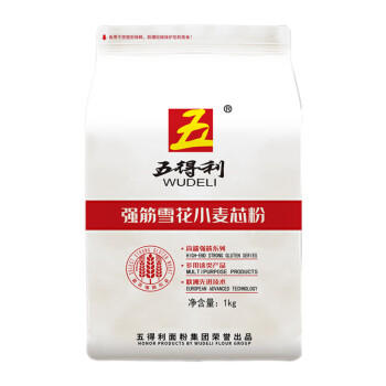 五得利强筋雪花小麦芯粉2斤  家用烘焙通用优质面粉 /粮油调味 /面粉 /通用粉 商品图5