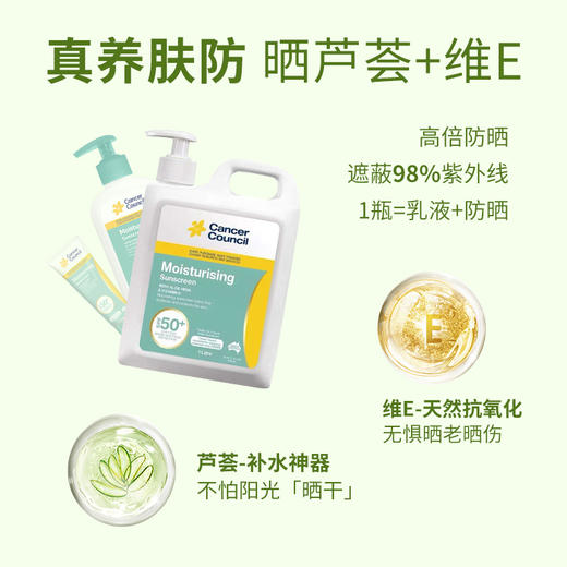 澳洲CancerCouncil芦荟保湿型防晒霜 商品图3