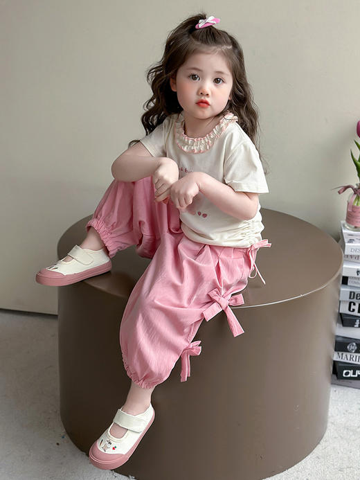 【YW】无忧购儿童装夏季两件套卡通兔子套装D222-1(截单后3-5天发货) 商品图4