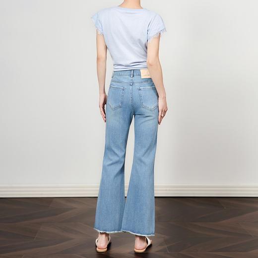 「高货wl」全新升级【铂金会员247/天猫329/差价82】(95125)洛诗琳重工钉珠烫钻牛仔裤2025小个子夏季薄款显瘦微喇裤 商品图1