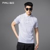PINLI品立2025夏季新款商务休闲短袖POLO衫男士烫钻修身百搭上衣BG252112092 商品缩略图2