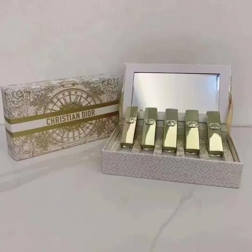 【香港直邮】Dior/迪奥2024圣诞款金管口红小样5件套1.5g*5 商品图1
