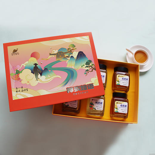 湖北神农蜂语蜂蜜礼盒6瓶装 商品图3