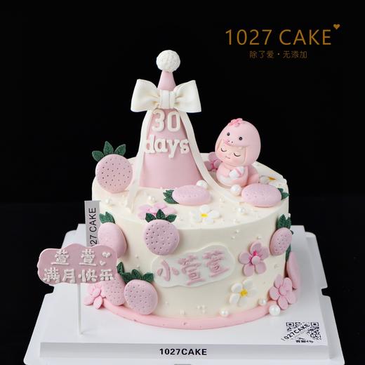 1027CAKE | 满月 周岁 蛇宝宝蛋糕 百天 商品图0