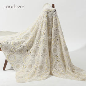 纯手工羊绒钩针毯SJF95P660N