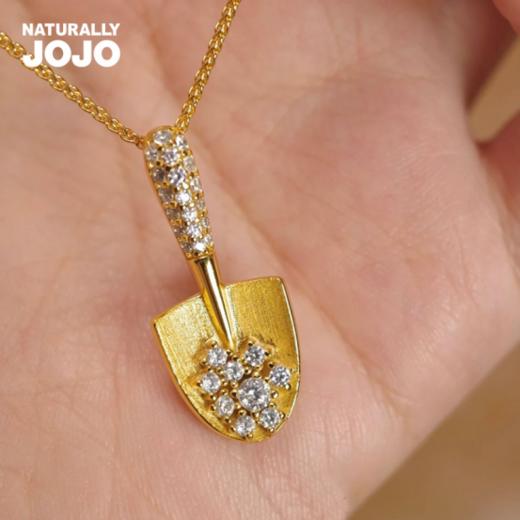 【NATURALLY JOJO小铲子锆石项链】✅王府井百货、维多利亚、巴黎春天等均设专柜 ✅铜镀厚金+5A锆石、用心材质 ✅精细打磨抛光+真金电镀、不易褪色 礼盒包装💝送人自用都高级 商品图5