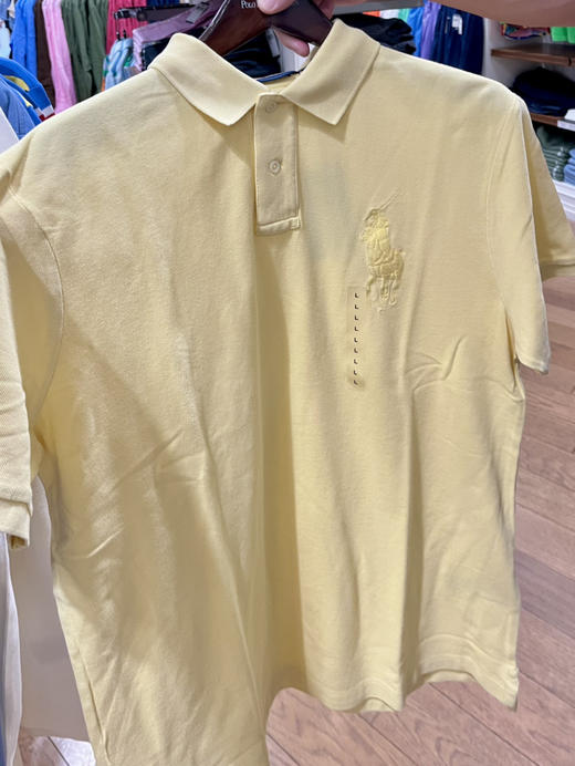 超正的淡黄色！RL 拉夫劳伦男士刺绣大马标Polo衫 打折🈹只要¥598 商品图2