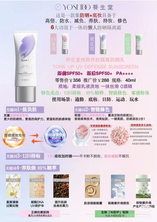 养生堂修颜养肤隔离防晒乳 商品图1