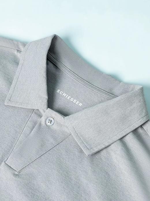 【冰丝速干防晒】SCHIESSER舒雅男士速干吸湿冰丝防晒半开领短袖上衣39/25049U 商品图2