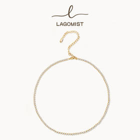 【王栎鑫&翟潇闻&王以纶&万妮达同款】Lagomist拿铁系列 | 金/银砂糖网球项链