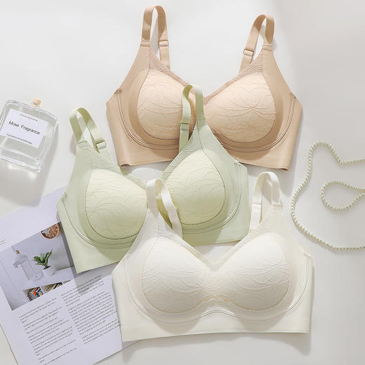 【双重提拉防下垂】无痕w软支撑上托聚拢内衣女花瓣按摩杯文胸舞蝶曲落 商品图6