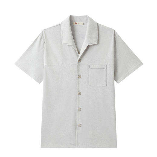 【白禾】麻感结纱圆领短袖家居套装 商品图7