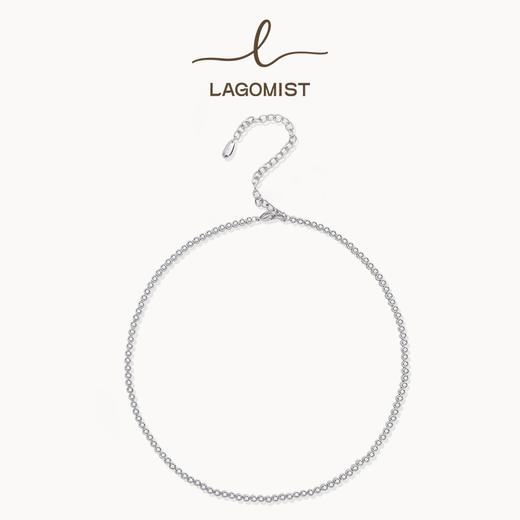 【王栎鑫&翟潇闻&王以纶&万妮达同款】Lagomist拿铁系列 | 金/银砂糖网球项链 商品图1