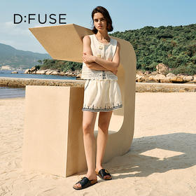 Dfuse迪芙斯2025夏季新款复古拖鞋金属扣一字带勃肯鞋凉拖女鞋DFD2110056